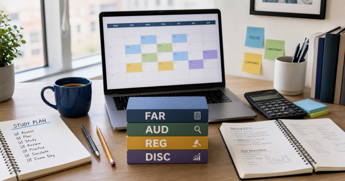 CPA Exam Study Plan: How to Pass All 4 Sections in 2026