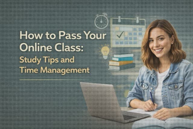 How to Pass Your Online Class - Study Tips and Time Management That Actually Work