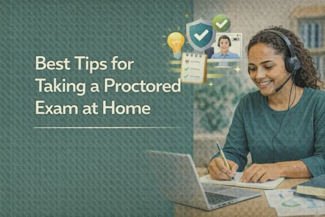 Best Tips for Taking a Proctored Exam at Home